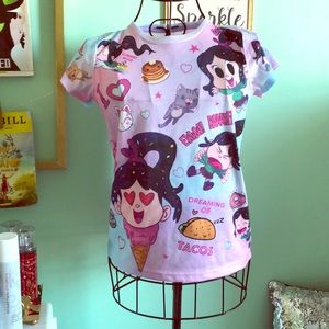 New Girls Disney Shirt Size 14